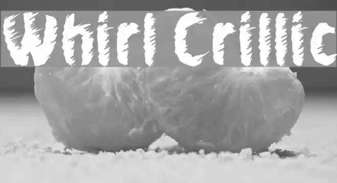 Whirl Cyrillic Font examples