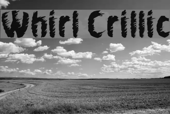 Whirl Cyrillic Font examples