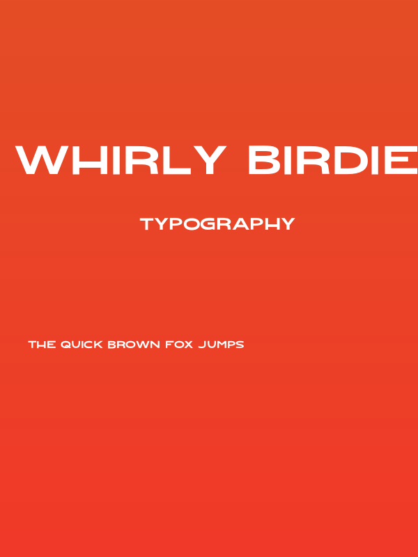 Whirly Birdie Regular Poster