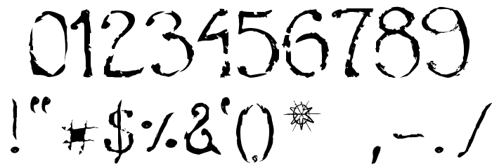 Whirly Wood Font OTHER CHARS