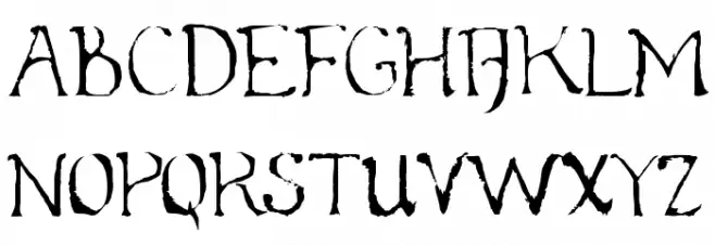Whirly Wood Font UPPERCASE