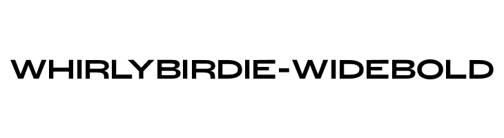 WhirlyBirdie-WideBold  لخطوط تنزيل
