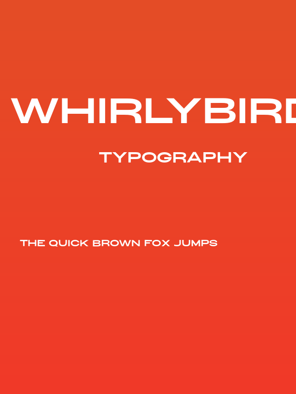 WhirlyBirdie-WideBold Poster