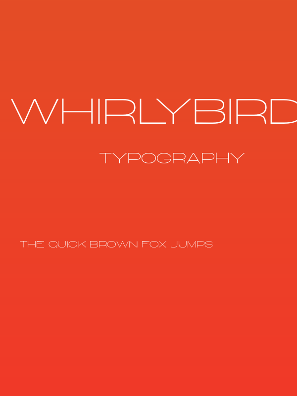 WhirlyBirdie-WideLight Poster