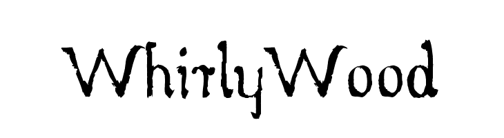WhirlyWood Font
