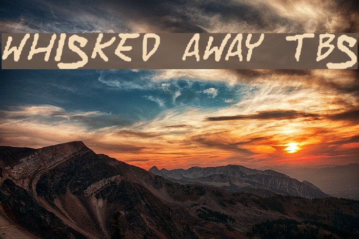 Whisked Away TBS Font examples