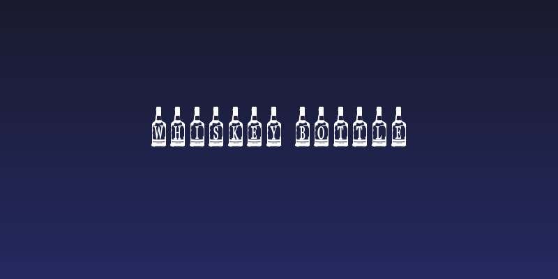 Whiskey Bottle Social Header