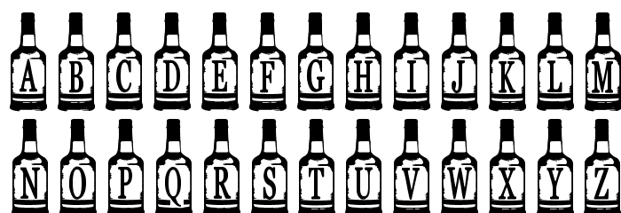 Whiskey Bottle Font LOWERCASE