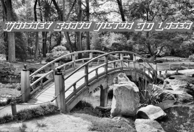 Whiskey Bravo Victor 3D Laser Font examples