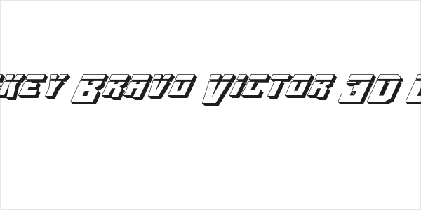 Whiskey Bravo Victor 3D Laser Logo
