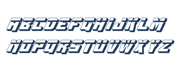 Whiskey Bravo Victor 3D Laser Lowercase