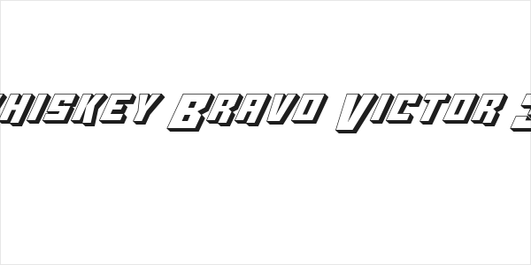 Whiskey Bravo Victor 3D Logo