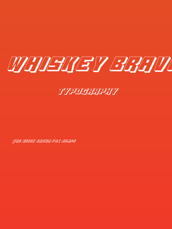 Whiskey Bravo Victor 3D Poster