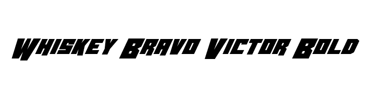 Whiskey Bravo Victor Bold Font