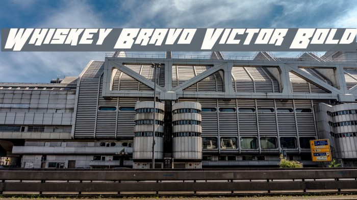 Whiskey Bravo Victor Bold Font examples