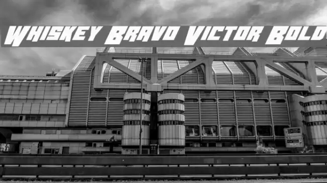 Whiskey Bravo Victor Bold フォント examples