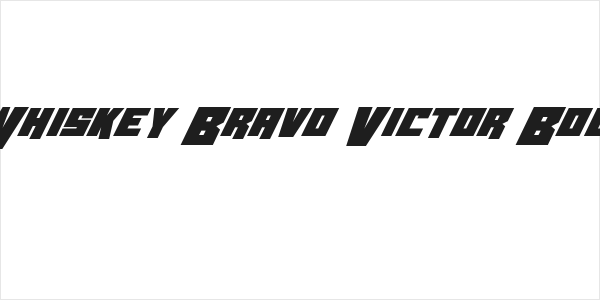 Whiskey Bravo Victor Bold Logo