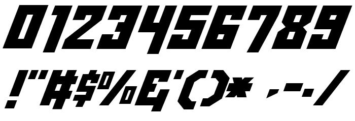 Whiskey Bravo Victor Condensed Font OTHER CHARS