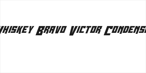 Whiskey Bravo Victor Condensed Logo