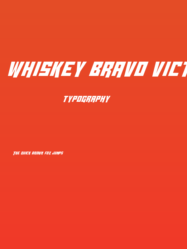 Whiskey Bravo Victor Condensed Poster