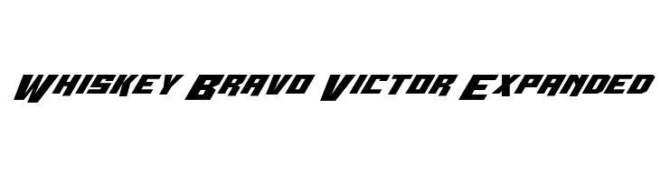 Whiskey Bravo Victor Expanded  नि: शुल्क फ़ॉन्ट्स डाउनलोड