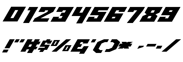 Whiskey Bravo Victor Expanded Font OTHER CHARS