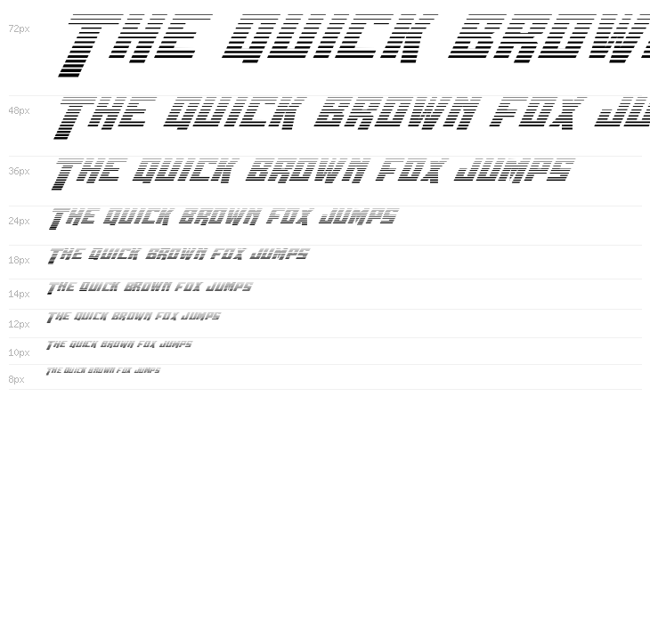 Whiskey Bravo Victor Gradient Waterfall