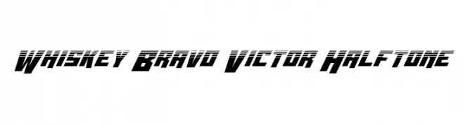 Whiskey Bravo Victor Halftone 