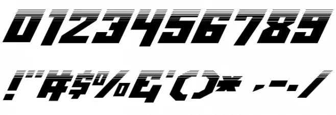 Whiskey Bravo Victor Halftone Font OTHER CHARS