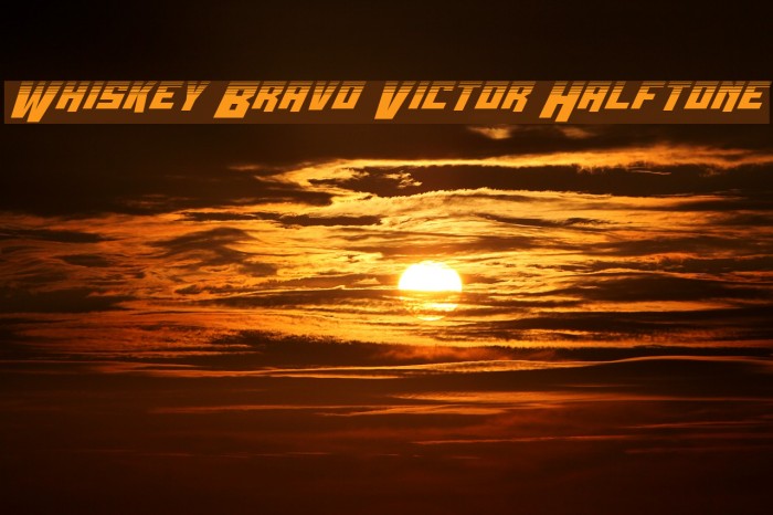 Whiskey Bravo Victor Halftone Example 1