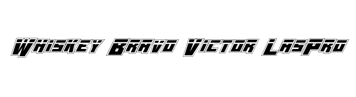 Whiskey Bravo Victor LasPro  नि: शुल्क फ़ॉन्ट्स डाउनलोड
