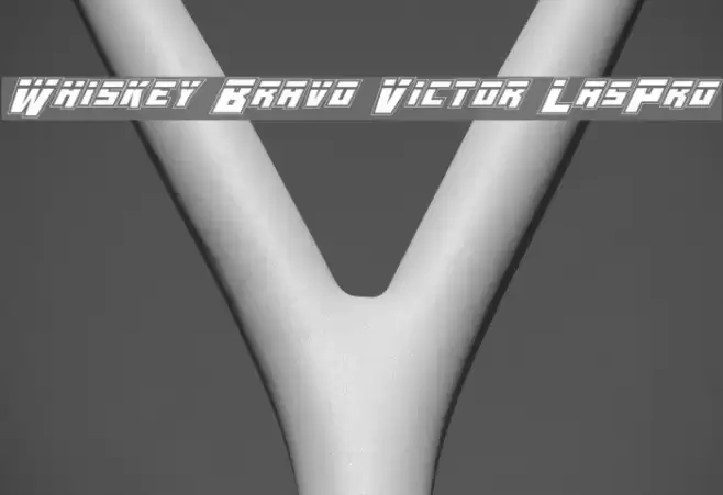 Whiskey Bravo Victor LasPro Font examples