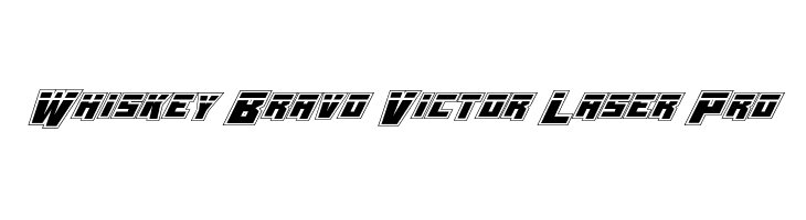 Whiskey Bravo Victor Laser Pro  Descarca Fonturi Gratis