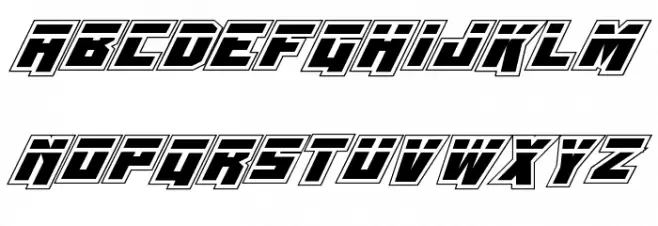 Whiskey Bravo Victor Laser Pro Font LOWERCASE