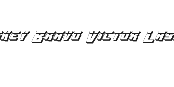 Whiskey Bravo Victor Laser3D Logo