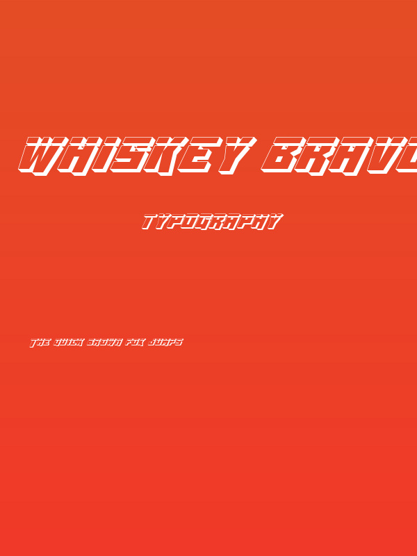 Whiskey Bravo Victor Laser3D Poster