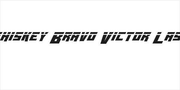 Whiskey Bravo Victor Laser Logo