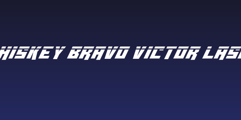 Whiskey Bravo Victor Laser Social Header