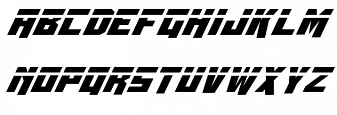 Whiskey Bravo Victor Laser 字体 小写
