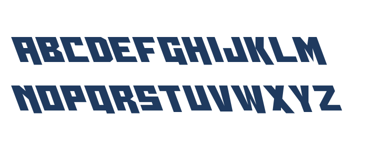 Whiskey Bravo Victor Leftalic Lowercase