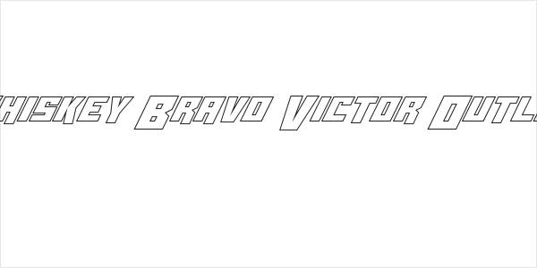 Whiskey Bravo Victor Outline Logo