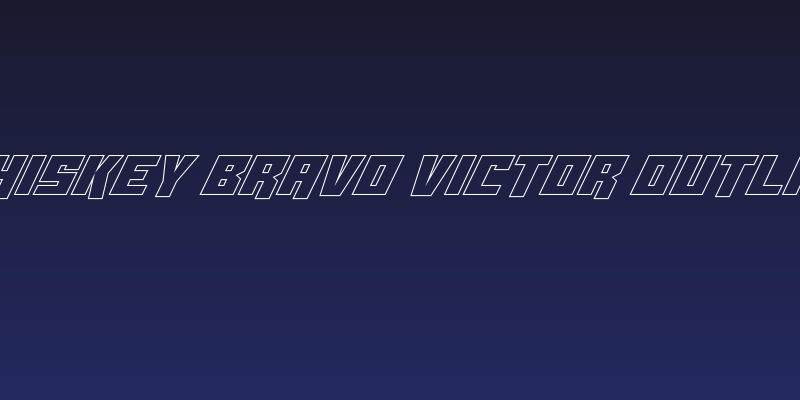 Whiskey Bravo Victor Outline Social Header