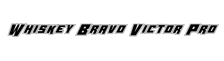 Whiskey Bravo Victor Pro  フリーフォントのダウンロード