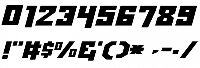 Whiskey Bravo Victor Straight Font OTHER CHARS