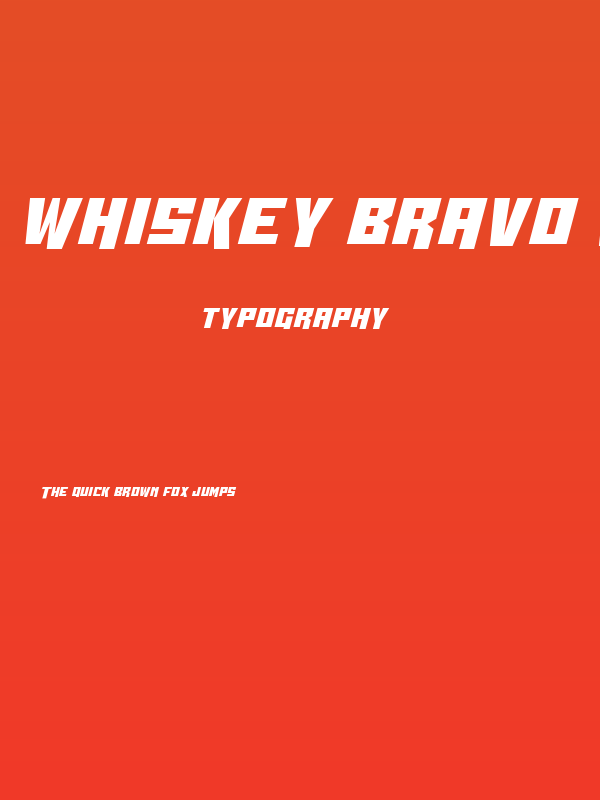 Whiskey Bravo Victor Straight Poster