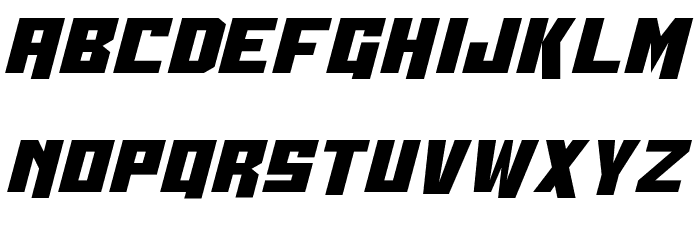 Whiskey Bravo Victor Straight Font LOWERCASE