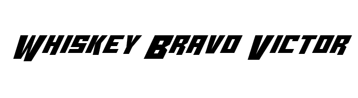Whiskey Bravo Victor  baixar fontes gratis