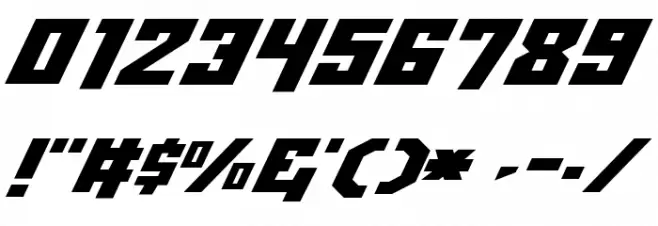 Whiskey Bravo Victor Font OTHER CHARS