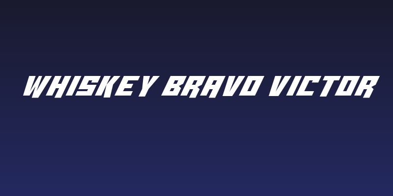 Whiskey Bravo Victor Social Header