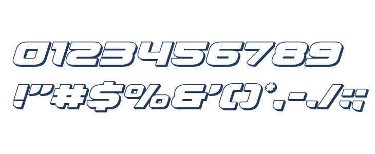 Whiskey Girls 3D Italic Other Characters